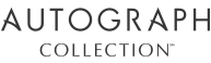 The image shows the text &ldquo;AUTOGRAPH COLLECTION&rdquo; in a dark, stylized font on a light background, with &ldquo;AUTOGRAPH&rdquo; on top and &ldquo;COLLECTION&rdquo; below.